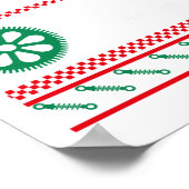 durch den Schnee treibend Poster (Ecke)