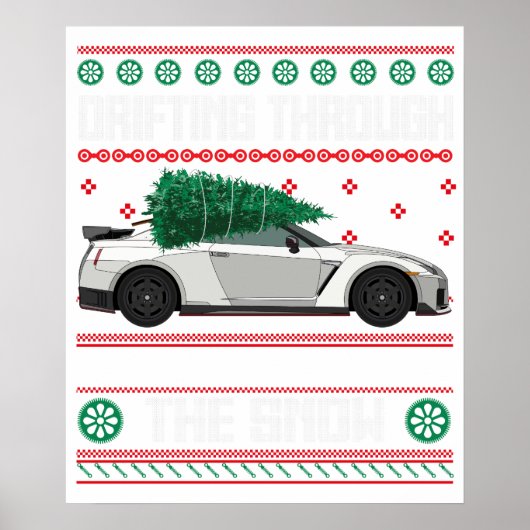 durch den Schnee treibend Poster (Vorne)