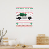 durch den Schnee treibend Poster (Küche)