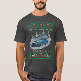 Durch den Schnee treibende Rallye Hässlicher Weihn T-Shirt