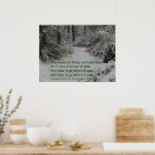 Durch den Schnee von Wäldern stoppen Poster (Küche)