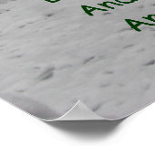 Durch den Schnee von Wäldern stoppen Poster (Ecke)