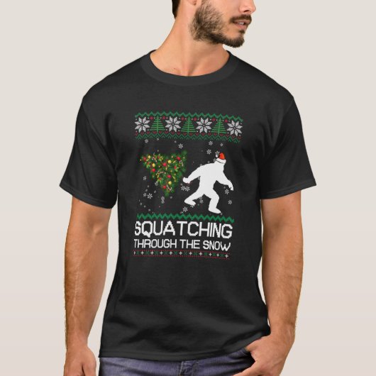 Durch den schneebedeckten Weihnachtsschlaf treten T-Shirt (Vorderseite)
