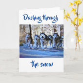 DURCH DEN SCHNEID DASCHEN, UM UNS MEHRERE CHRISTMA KARTE (Gelbe Blume)