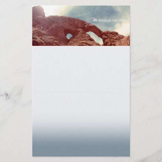 durch den Statik schwenken Briefpapier (Vorderseite)