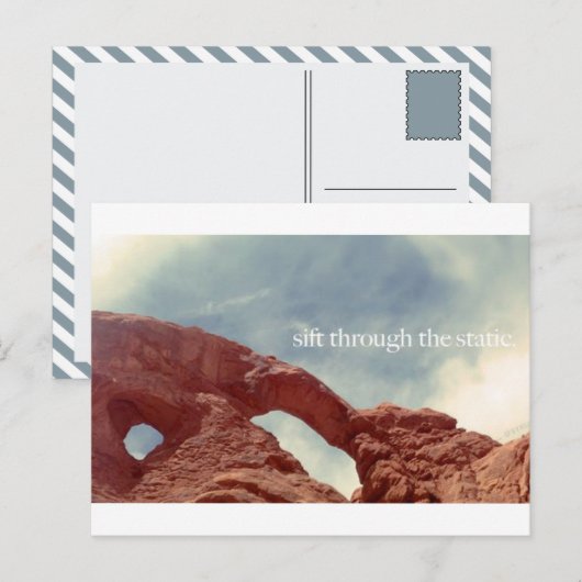 durch den Statik schwenken Postkarte (Vorne/Hinten)