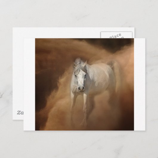 Durch den Staubsturm Postkarte (Vorne/Hinten)