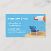 Durch den Strand Visitenkarte (Rückseite)