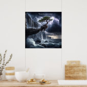 Durch den Sturm erleide ich. Poster (Küche)