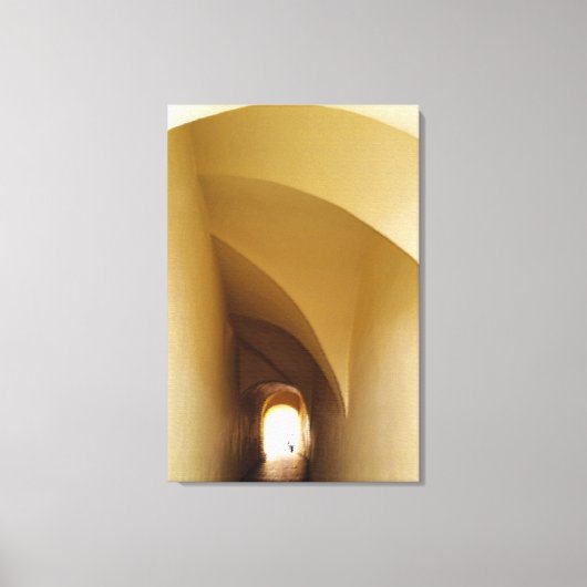 durch den Tunnel Leinwanddruck (Vorderseite)