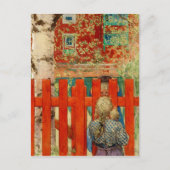 Durch den Zaun Postkarte (Vorderseite)