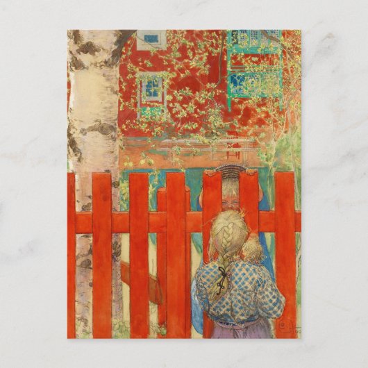 Durch den Zaun Postkarte (Vorderseite)