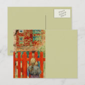 Durch den Zaun Postkarte (Vorne/Hinten)