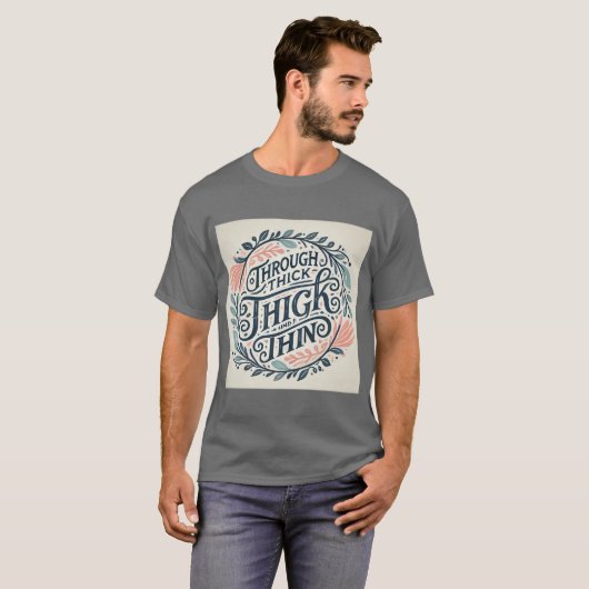 Durch dick & dünn Design T-Shirt (Vorne ganz)