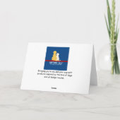 Durch dick-dünne Freundschafts-Hundekarten Dankeskarte (Rückseite)