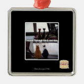 Durch dick und dünn ornament aus metall (Vorne)