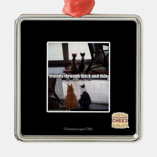 Durch dick und dünn ornament aus metall (Vorne)