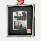 Durch dick und dünn ornament aus metall (Links)