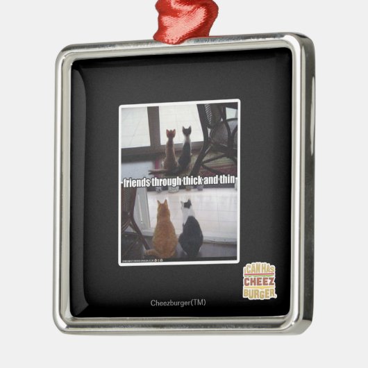 Durch dick und dünn ornament aus metall (Links)