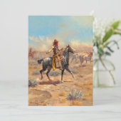 Durch die Alkali von Charles Marion Russell Einladung (Stehend Vorderseite)