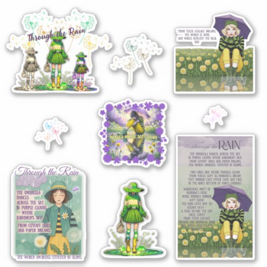 Durch die Aufkleber für Regen (Vorderseite)