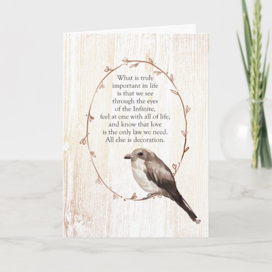 Durch die Augen der unendlichen Inspiration Karte (Vorderseite)