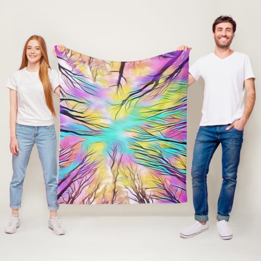 Durch die Bäume Fleece Blanket (Beispiel)
