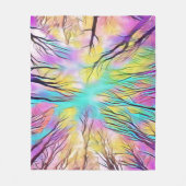 Durch die Bäume Fleece Blanket (Vorderseite)