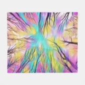 Durch die Bäume Fleece Blanket (Vorderseite (Horizontal))