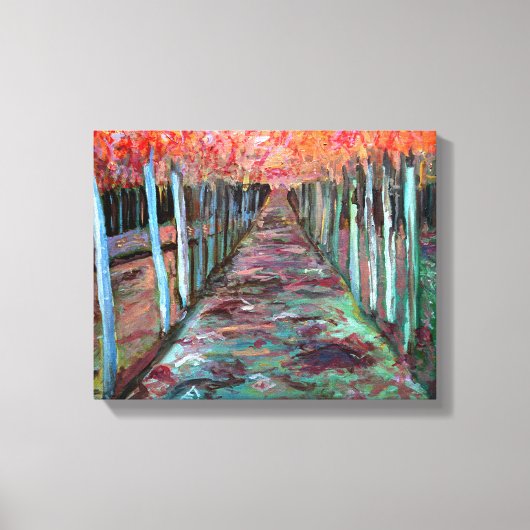 Durch die Bäume Leinwanddruck (Vorderseite)