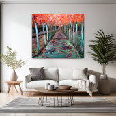 Durch die Bäume Leinwanddruck