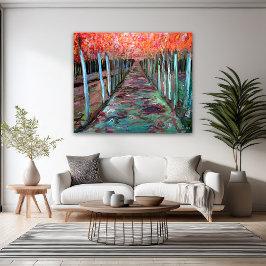 Durch die Bäume Leinwanddruck