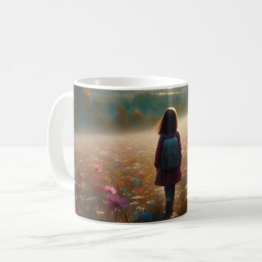 Durch die Blüten - Abenteuerweg Kaffeetasse (Vorderseite Links)