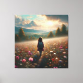 Durch die Blüten - Abenteuerweg Leinwanddruck (Vorderseite)