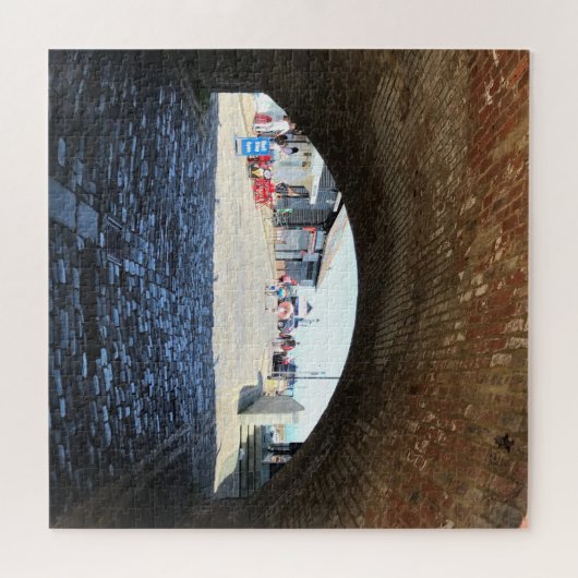 Durch die Bögen im Folkestone Hafen Puzzle (Horizontal)