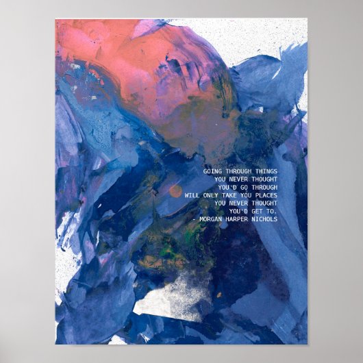 "Durch die Dinge, die du nie gedacht hast.." Poster (Vorne)