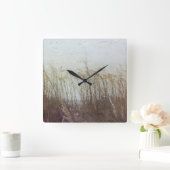 Durch die Dünen II Quadratische Wanduhr (Zuhause)