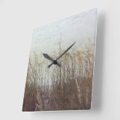Durch die Dünen II Quadratische Wanduhr (Winkel)