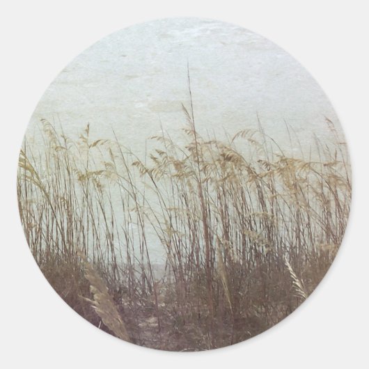 Durch die Dünen II Runder Aufkleber (Vorderseite)