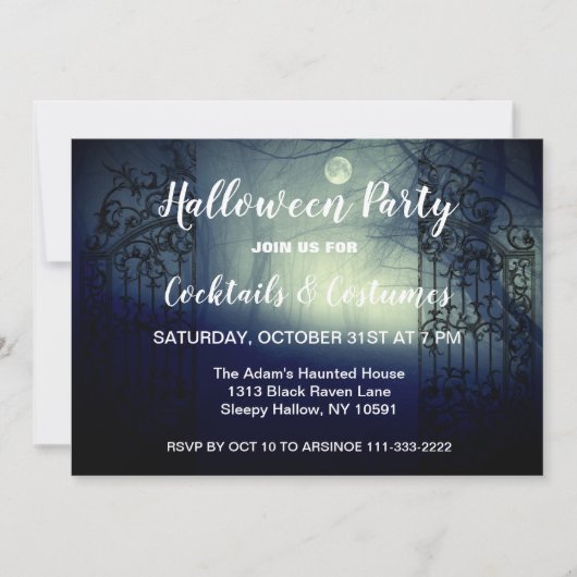 Durch die dunklen Gates Einladung (Vorderseite)