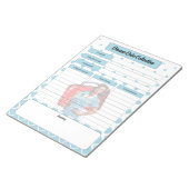 Durch die Erfassung von Krankheitsdaten in Kranken Notizblock (angewinkelt)