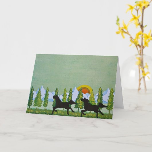 Durch die Felder Karte (Gelbe Blume)