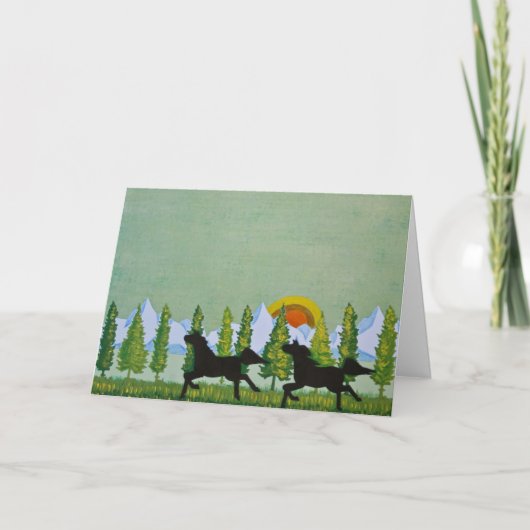 Durch die Felder Karte (Vorderseite)