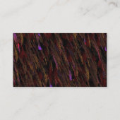 Durch die Feuer-Licht-Visitenkarte Visitenkarte (Rückseite)