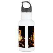 Durch die Flammen Edelstahlflasche (Rückseite)