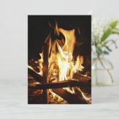 Durch die Flammen Einladung (Stehend Vorderseite)