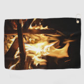 Durch die Flammen Golfhandtuch (Horizontal)