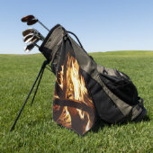 Durch die Flammen Golfhandtuch (Gras)