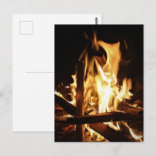 Durch die Flammen Postkarte (Vorne/Hinten)