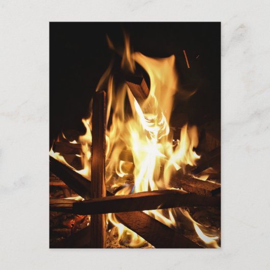 Durch die Flammen Postkarte (Vorderseite)